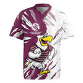 Personalized Manly Warringah Sea Eagles Rugby Jersey Dynamic Lightning Mascot Rugby Australia