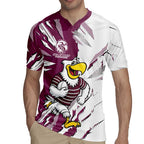 Personalized Manly Warringah Sea Eagles Rugby Jersey Dynamic Lightning Mascot Rugby Australia