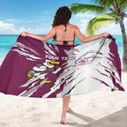 Personalized Manly Warringah Sea Eagles Sarong Dynamic Lightning Mascot Rugby Australia