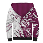 Personalized Manly Warringah Sea Eagles Sherpa Hoodie Dynamic Lightning Mascot Rugby Australia