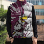 Personalized Manly Warringah Sea Eagles Sleeveless Puffer Jacket Dynamic Lightning Mascot Rugby Australia