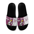Personalized Manly Warringah Sea Eagles Slide Sandals Dynamic Lightning Mascot Rugby Australia