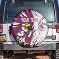Personalized Manly Warringah Sea Eagles Spare Tire Cover Dynamic Lightning Mascot Rugby Australia