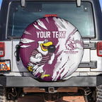 Personalized Manly Warringah Sea Eagles Spare Tire Cover Dynamic Lightning Mascot Rugby Australia