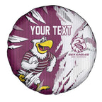 Personalized Manly Warringah Sea Eagles Spare Tire Cover Dynamic Lightning Mascot Rugby Australia