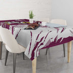 Personalized Manly Warringah Sea Eagles Tablecloth Dynamic Lightning Mascot Rugby Australia