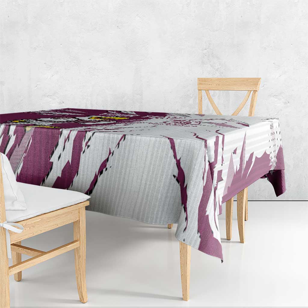 Personalized Manly Warringah Sea Eagles Tablecloth Dynamic Lightning Mascot Rugby Australia