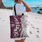 Personalized Manly Warringah Sea Eagles Tote Bag Dynamic Lightning Mascot Rugby Australia