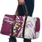 Personalized Manly Warringah Sea Eagles Travel Bag Dynamic Lightning Mascot Rugby Australia