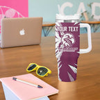 Personalized Manly Warringah Sea Eagles Tumbler With Handle Dynamic Lightning Mascot Rugby Australia