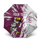 Personalized Manly Warringah Sea Eagles Umbrella Dynamic Lightning Mascot Rugby Australia