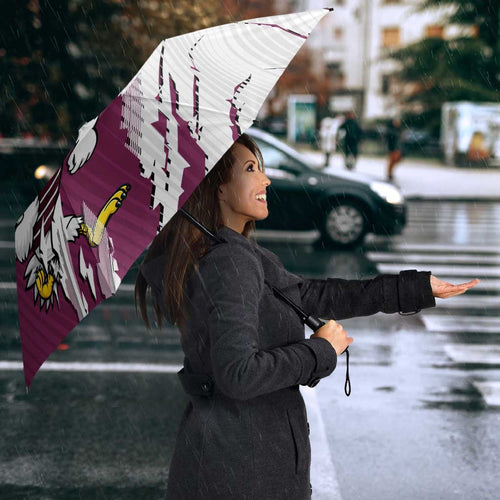Personalized Manly Warringah Sea Eagles Umbrella Dynamic Lightning Mascot Rugby Australia