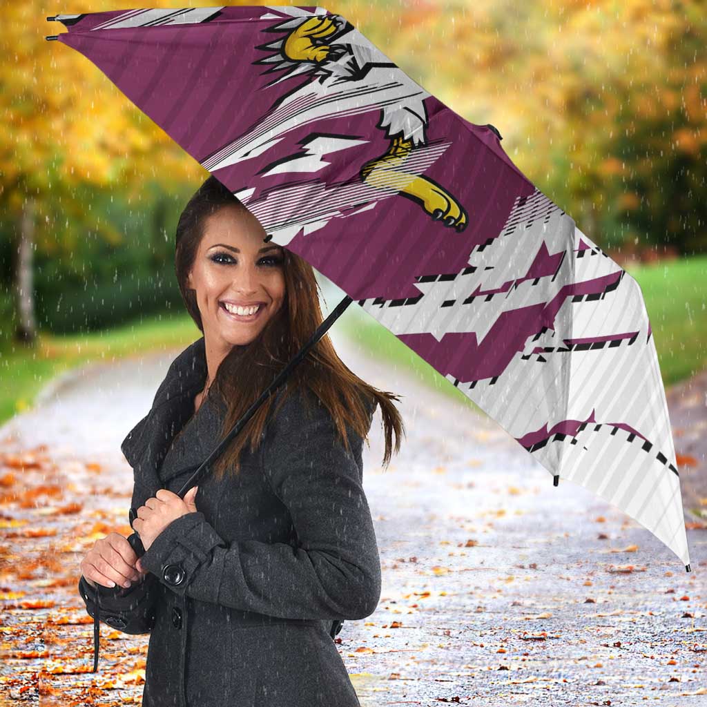 Personalized Manly Warringah Sea Eagles Umbrella Dynamic Lightning Mascot Rugby Australia