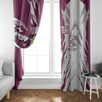 Personalized Manly Warringah Sea Eagles Window Curtain Dynamic Lightning Mascot Rugby Australia