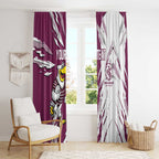Personalized Manly Warringah Sea Eagles Window Curtain Dynamic Lightning Mascot Rugby Australia