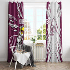 Personalized Manly Warringah Sea Eagles Window Curtain Dynamic Lightning Mascot Rugby Australia