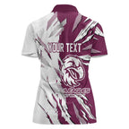 Personalized Manly Warringah Sea Eagles Women Polo Shirt Dynamic Lightning Mascot Rugby Australia