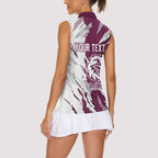 Personalized Manly Warringah Sea Eagles Women Sleeveless Polo Shirt Dynamic Lightning Mascot Rugby Australia