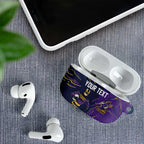 Personalized Melbourne Storm AirPods Case Dynamic Lightning Mascot Rugby Australia