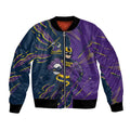 Personalized Melbourne Storm Bomber Jacket Dynamic Lightning Mascot Rugby Australia