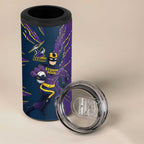 Personalized Melbourne Storm 4 in 1 Can Cooler Tumbler Dynamic Lightning Mascot Rugby Australia