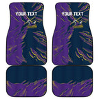 Personalized Melbourne Storm Car Mats Dynamic Lightning Mascot Rugby Australia
