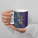 Personalized Melbourne Storm Ceramic Mug Dynamic Lightning Mascot Rugby Australia