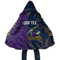 Personalized Melbourne Storm Cloak Dynamic Lightning Mascot Rugby Australia