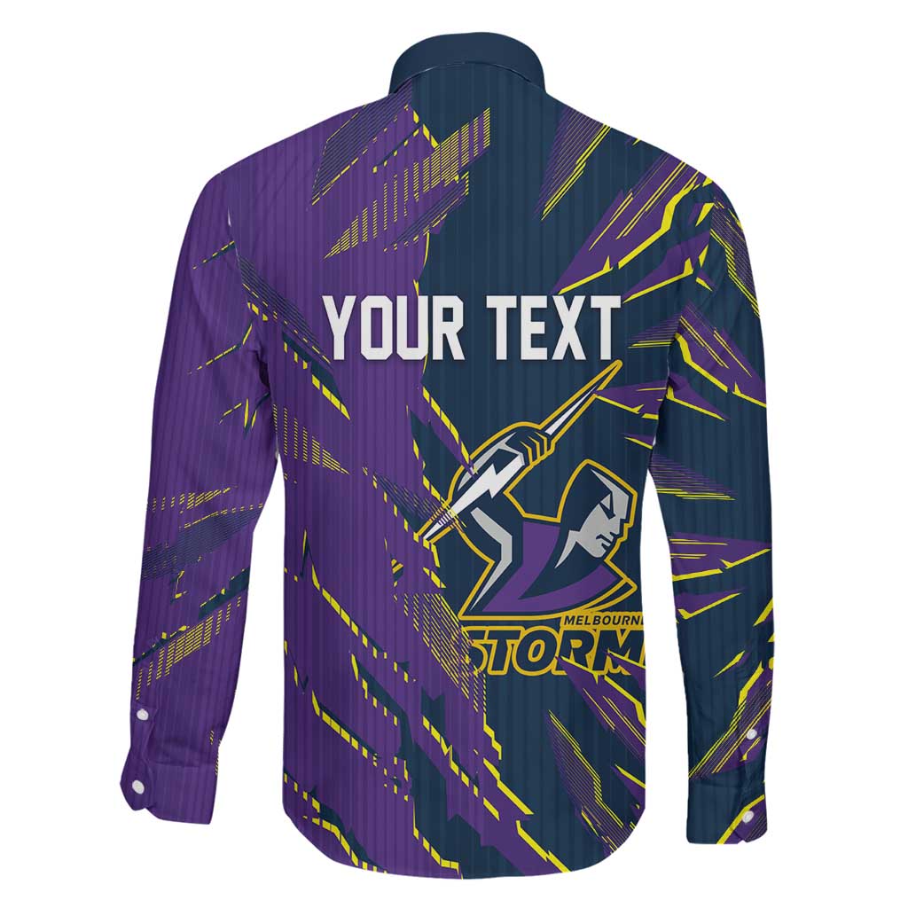 Personalized Melbourne Storm Family Matching Summer Maxi Dress and Hawaiian Shirt Dynamic Lightning Mascot Rugby Australia