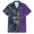 Personalized Melbourne Storm Family Matching Tank Maxi Dress and Hawaiian Shirt Dynamic Lightning Mascot Rugby Australia