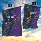 Personalized Melbourne Storm Garden Flag Dynamic Lightning Mascot Rugby Australia