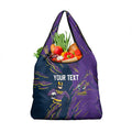 Personalized Melbourne Storm Grocery Bag Dynamic Lightning Mascot Rugby Australia