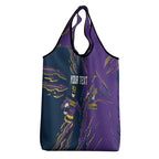Personalized Melbourne Storm Grocery Bag Dynamic Lightning Mascot Rugby Australia