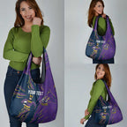 Personalized Melbourne Storm Grocery Bag Dynamic Lightning Mascot Rugby Australia