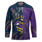 Personalized Melbourne Storm Hockey Jersey Dynamic Lightning Mascot Rugby Australia