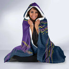 Personalized Melbourne Storm Hooded Blanket Dynamic Lightning Mascot Rugby Australia