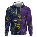 Personalized Melbourne Storm Hoodie Dynamic Lightning Mascot Rugby Australia