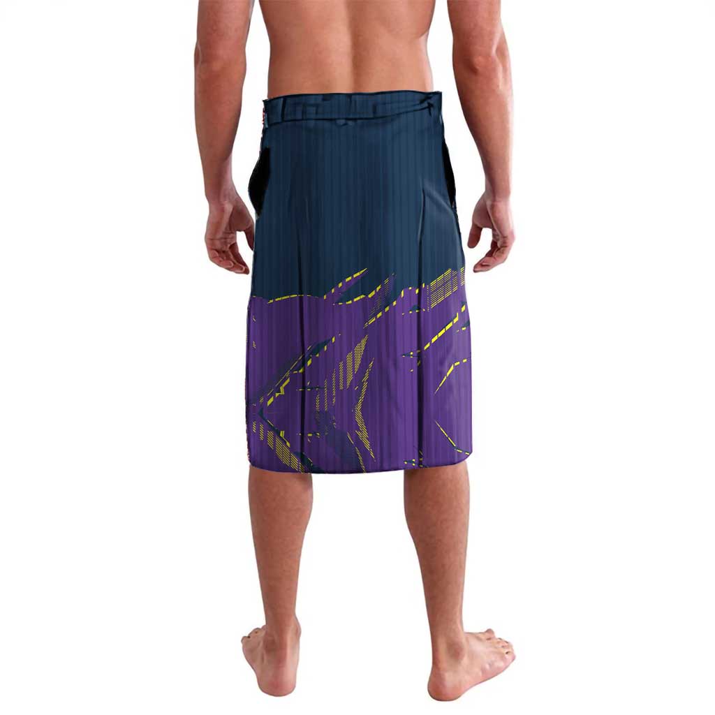 Personalized Melbourne Storm Lavalava Dynamic Lightning Mascot Rugby Australia