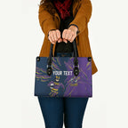 Personalized Melbourne Storm Leather Bag Dynamic Lightning Mascot Rugby Australia