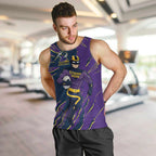 Personalized Melbourne Storm Men Tank Top Dynamic Lightning Mascot Rugby Australia