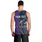 Personalized Melbourne Storm Men Tank Top Dynamic Lightning Mascot Rugby Australia