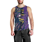 Personalized Melbourne Storm Men Tank Top Dynamic Lightning Mascot Rugby Australia