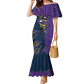 Personalized Melbourne Storm Mermaid Dress Dynamic Lightning Mascot Rugby Australia