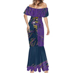 Personalized Melbourne Storm Mermaid Dress Dynamic Lightning Mascot Rugby Australia