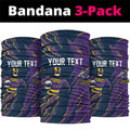 Personalized Melbourne Storm Neck Gaiter Dynamic Lightning Mascot Rugby Australia