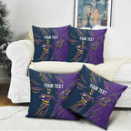 Personalized Melbourne Storm Pillow Cover Dynamic Lightning Mascot Rugby Australia