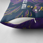 Personalized Melbourne Storm Pillow Cover Dynamic Lightning Mascot Rugby Australia