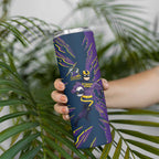 Personalized Melbourne Storm Skinny Tumbler Dynamic Lightning Mascot Rugby Australia