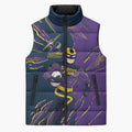 Personalized Melbourne Storm Sleeveless Puffer Jacket Dynamic Lightning Mascot Rugby Australia
