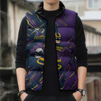 Personalized Melbourne Storm Sleeveless Puffer Jacket Dynamic Lightning Mascot Rugby Australia